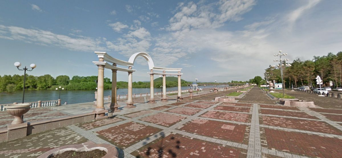 Набережная города Биробиджан