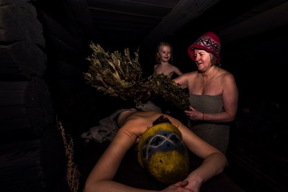 Вырумааская курная баня в Мооска