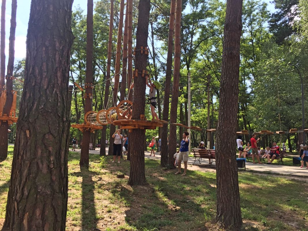 Веревочный парк в Гидропарке