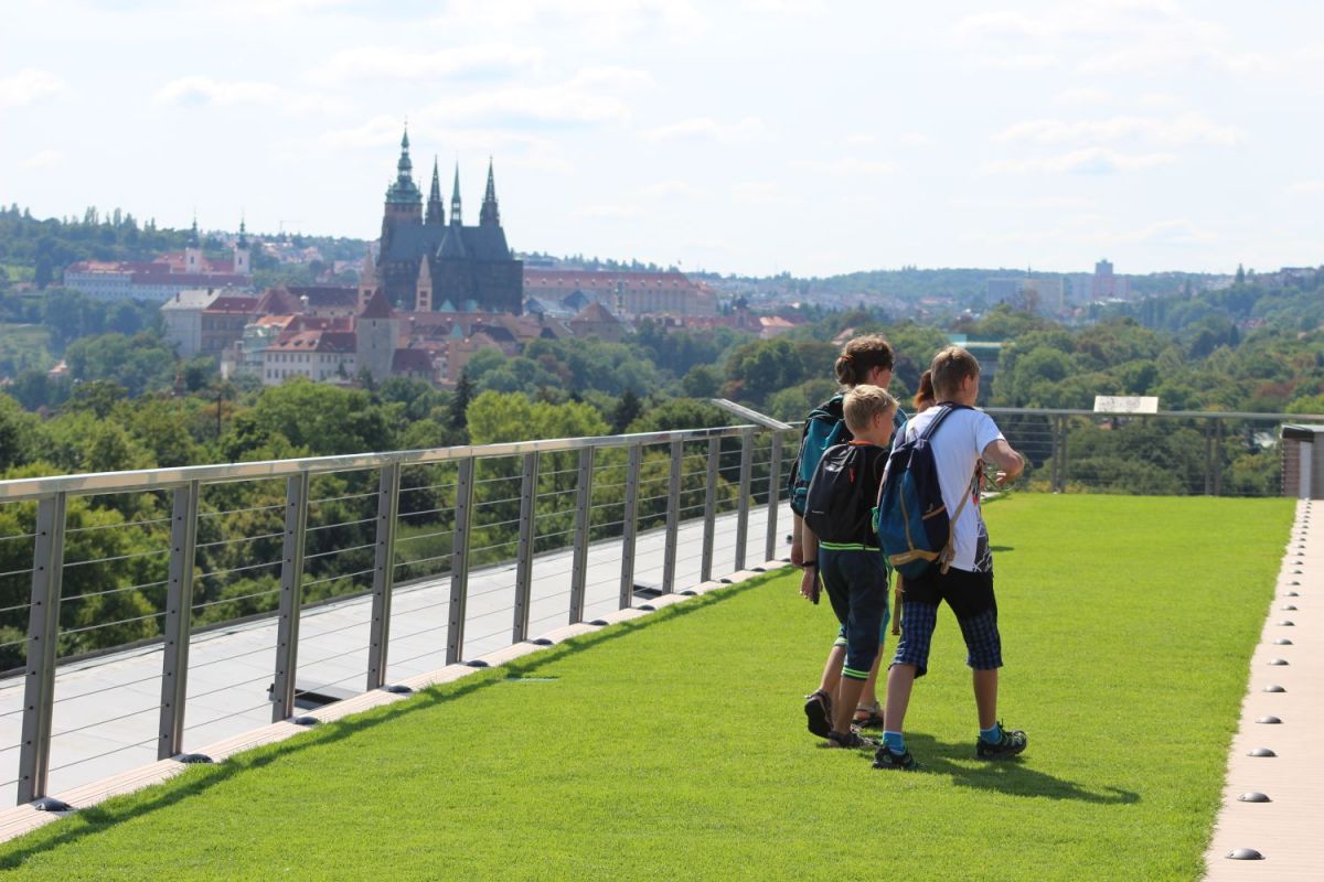 Панорамная терраса с садом на крыше Национального музея земледелия