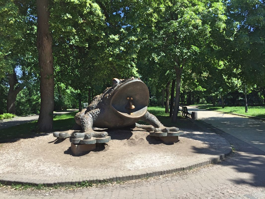 Памятник жабе