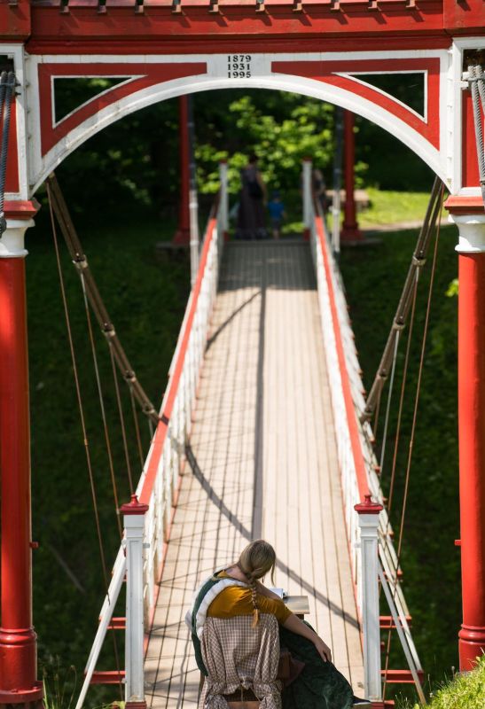Viljandi rippsild (Висячий мост города Вильянди)
