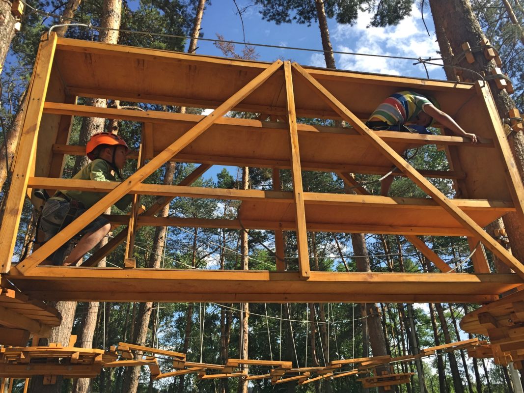 Веревочный парк в Гидропарке