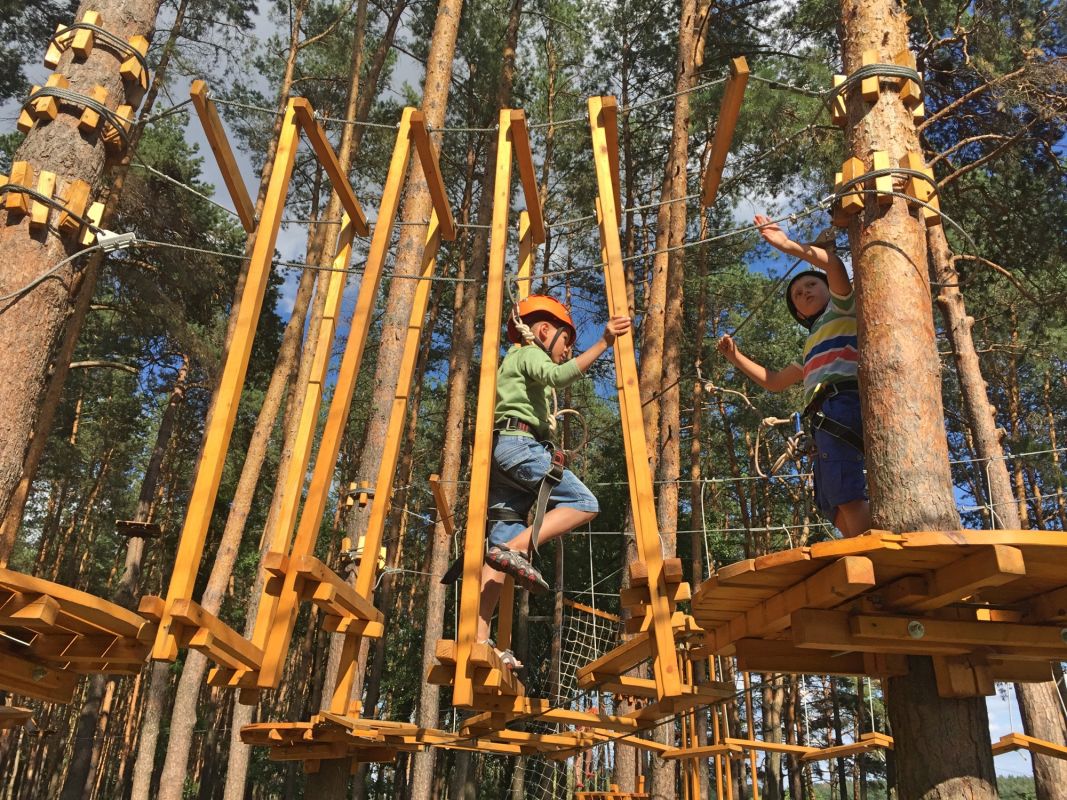 Веревочный парк в Гидропарке