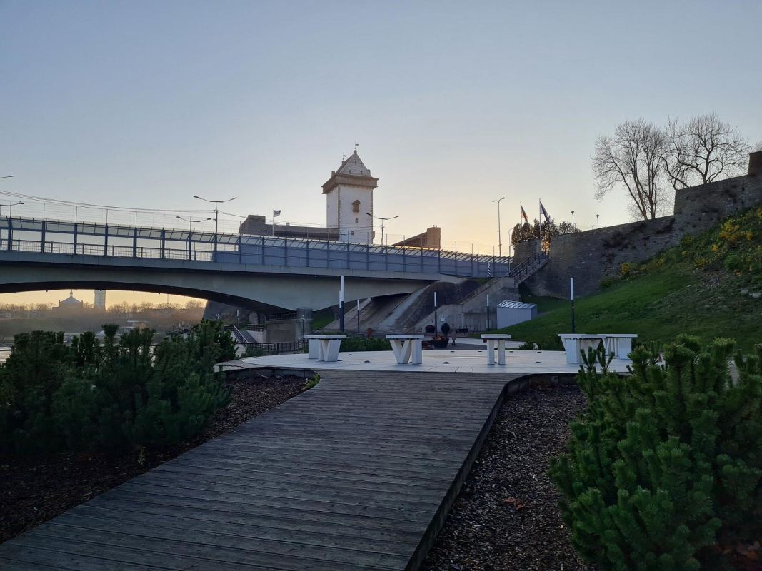 Речной променад в Нарве