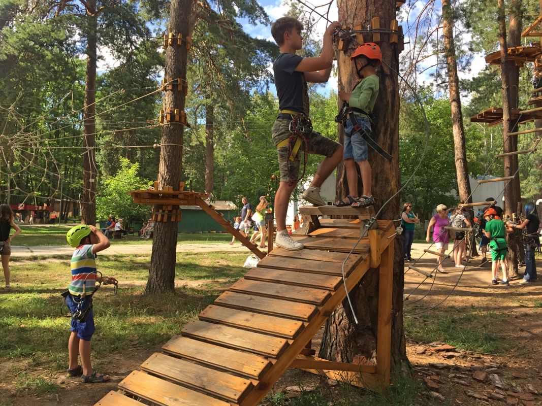 Веревочный парк в Гидропарке