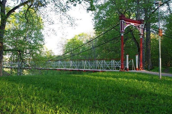 Viljandi rippsild (Висячий мост города Вильянди)