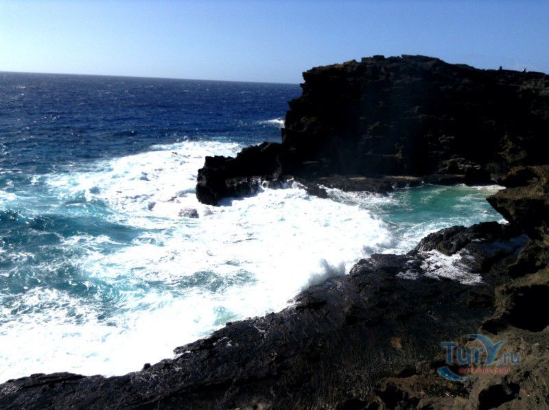 Панорамная площадка Halona Blow Hole Lookout на о.Оаху