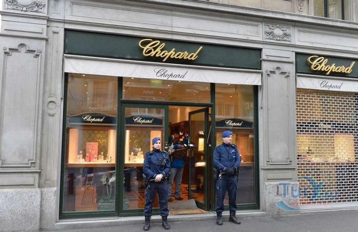 Улица Банхофштрассе в Цюрихе