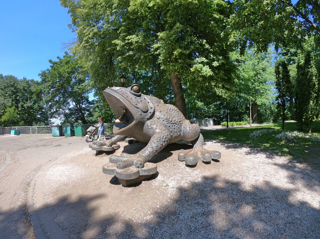 Памятник жабе