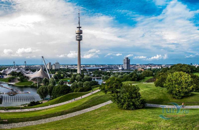 Олимпийская башня в Мюнхене