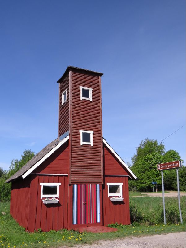 Портовый мол и пожарный сарай в порту Эстербю