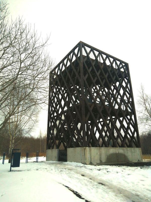 Смотровая вышка для наблюдения за птицами в Мустйыэ