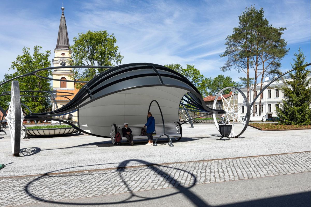 Центральная площадь города Выру