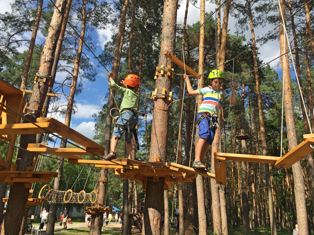 Веревочный парк в Гидропарке
